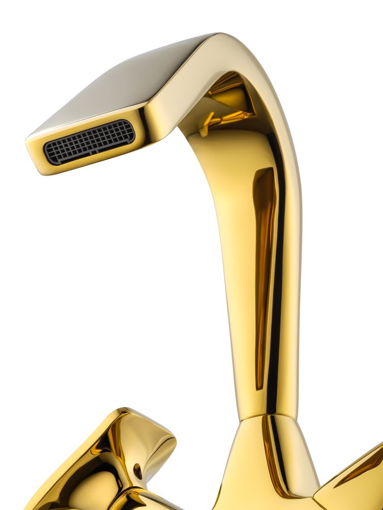 Смеситель для раковины высокий WONZON & WOGHAND SHAKESPEARE, Темное золото (WW-651103-DG)