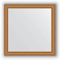 Зеркало Evoform Definite 75х75 Золотые бусы на бронзе