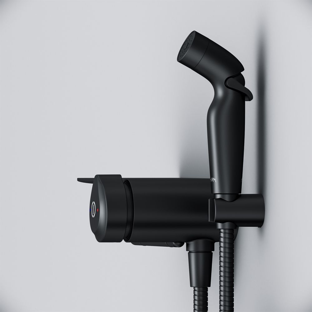 F0H85A822 X-Joy TouchReel, гигиенический набор со смесителем для душа с полкой, держателем туалетной F0H85A822 X-Joy TouchReel, гигиенический набор со смесителем для душа с полкой, держателем туалетной