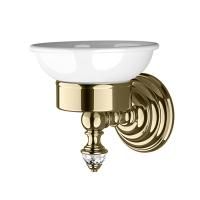 Devon Diamond Мыльница подвесная (белая керамика), цвет: светлое золото