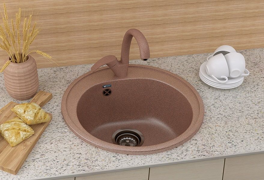 Кухонная мойка Ulgran U-101-307, терракот, артикул U-101-307