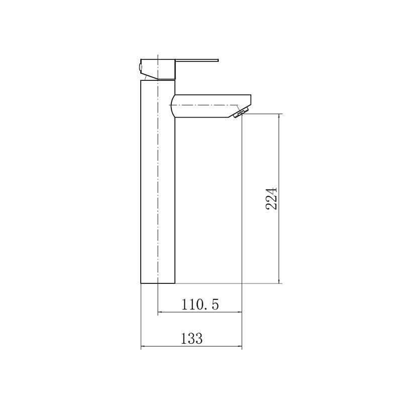Смеситель для раковины FASHUN A51201-7, черный