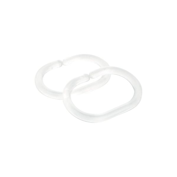 Комплект колец для шторы FIXSEN 12 шт. FX-1000C, прозрачный