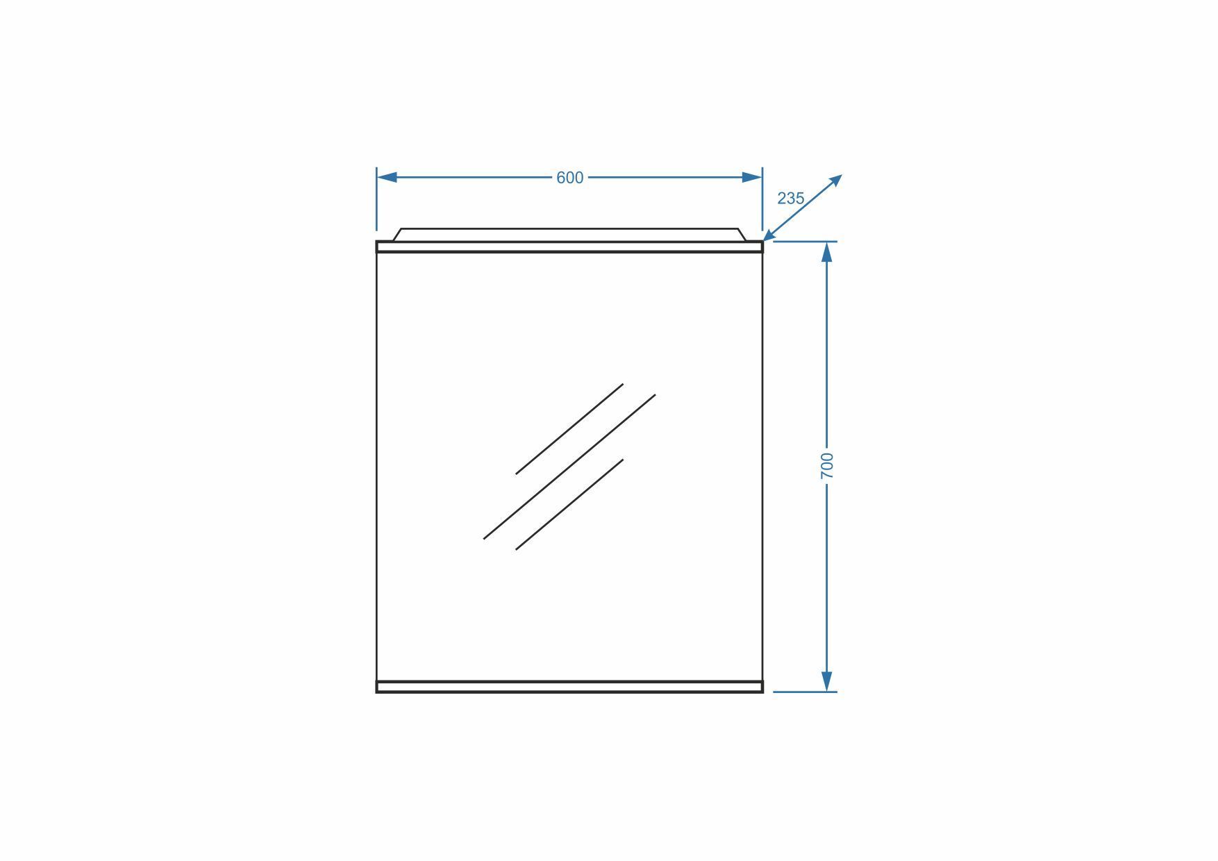 Зеркало "Ванесса 60/С"