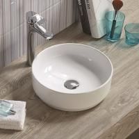 Раковина керамическая накладная AM-7078-D, цвет белый, 355х355х125