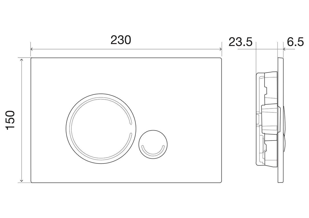 Кнопка смыва BelBagno SFERA, цвет-черный матовый Tocco Morbido