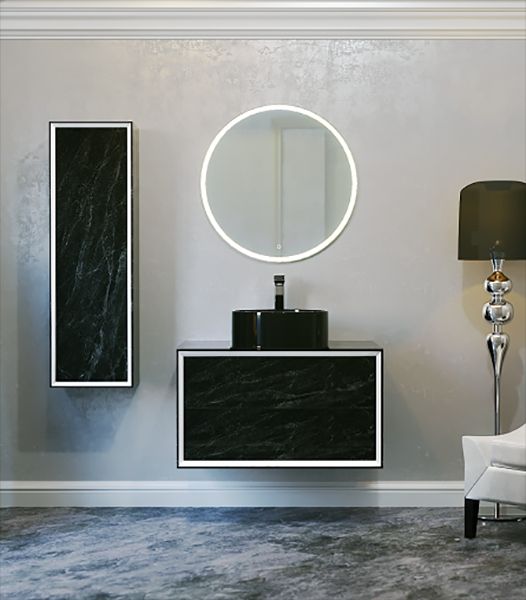 Зеркало Jorno Charm 77 Cha.02.77/W с подсветкой с сенсорным выключателем