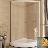 Душевой уголок Radomir 100x100 1-09-1-0-0-0031 профиль Белый стекло матовое