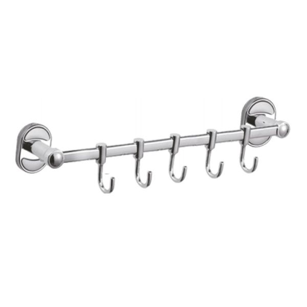 Планка с крючками для полотенец D-Lin D288700-5, хром