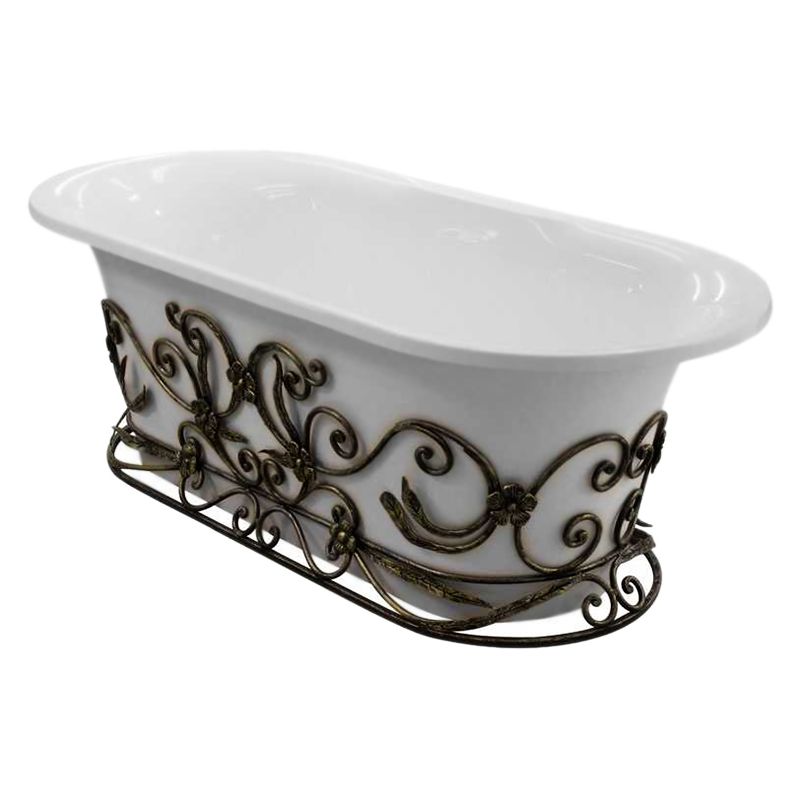 Ванна из искусственного камня Эстет Лион 174x80 Белая