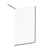 W84WI-120-F1-BTE Душевая перегородка Func 120x200, стекло прозр. 8 мм + покрытие, профиль черный W84WI-120-F1-BTE Душевая перегородка Func 120x200, стекло прозр. 8 мм + покрытие, профиль черный