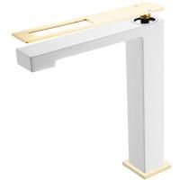 Смеситель Q для умыв. выс. WhiteGold_Комплект