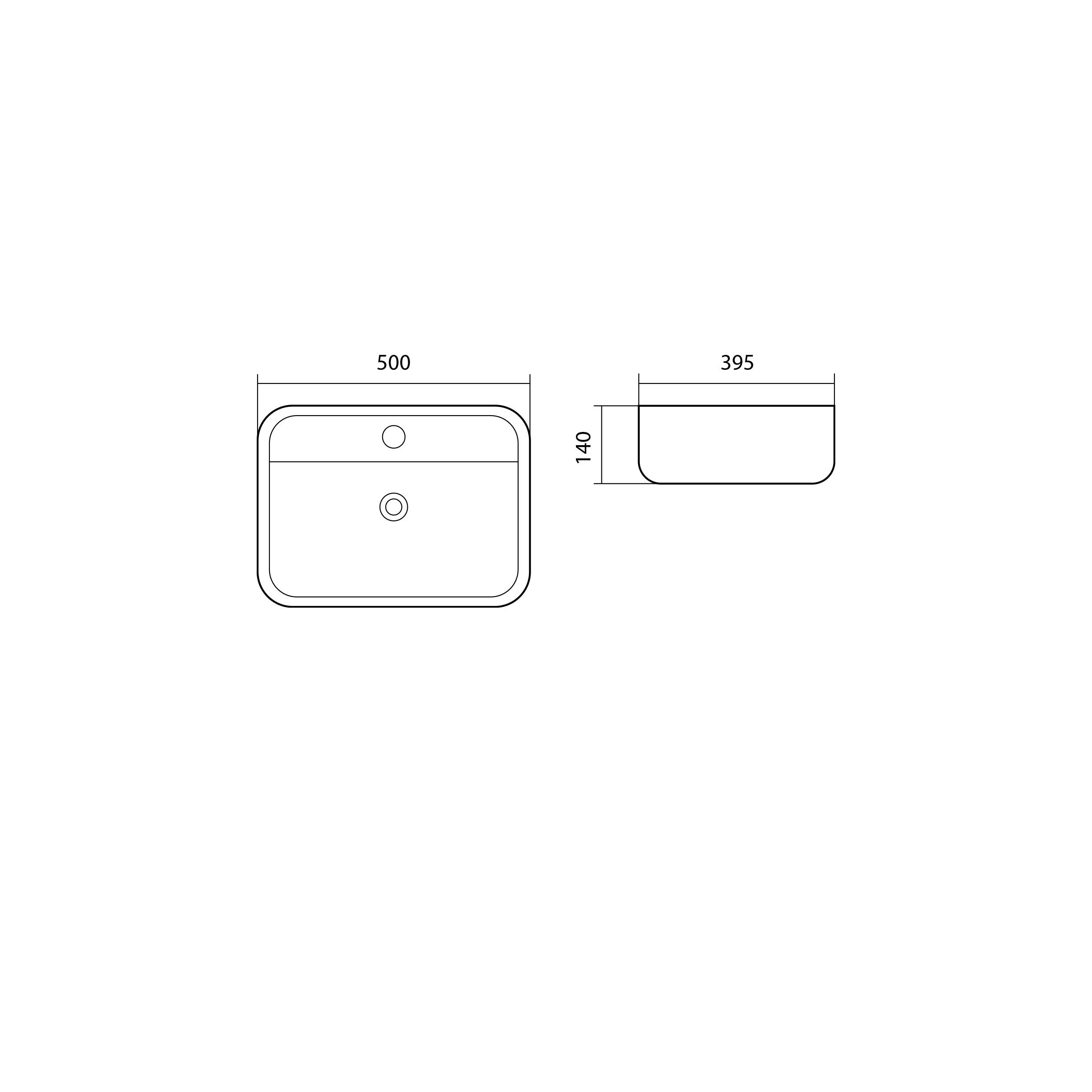 Раковина накладная для установки на столешницу AQUATEK ВЕГА AQ5506-00, 500*395*140 мм, с отверстием под смеситель, цвет белый Раковина накладная для установки на столешницу AQUATEK ВЕГА AQ5506-00, 500*395*140 мм, с отверстием под смеситель, цвет белый