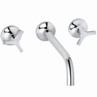Смеситель для раковины, Kludi, Nova Fonte Deco, тип открывания воды-двухвентильный, рукоятки Déco, тип регулирования воды-керамическая кран-букса, монтаж-настенный встраиваемый, отверстия для монтажа-3, вынос излива, мм-240, тип излива-неподвижный, станда Смеситель для раковины, Kludi, Nova Fonte Deco, тип открывания воды-двухвентильный, рукоятки Déco, тип регулирования воды-керамическая кран-букса, монтаж-настенный встраиваемый, отверстия для монтажа-3, вынос излива, мм-240, тип излива-неподвижный, станда