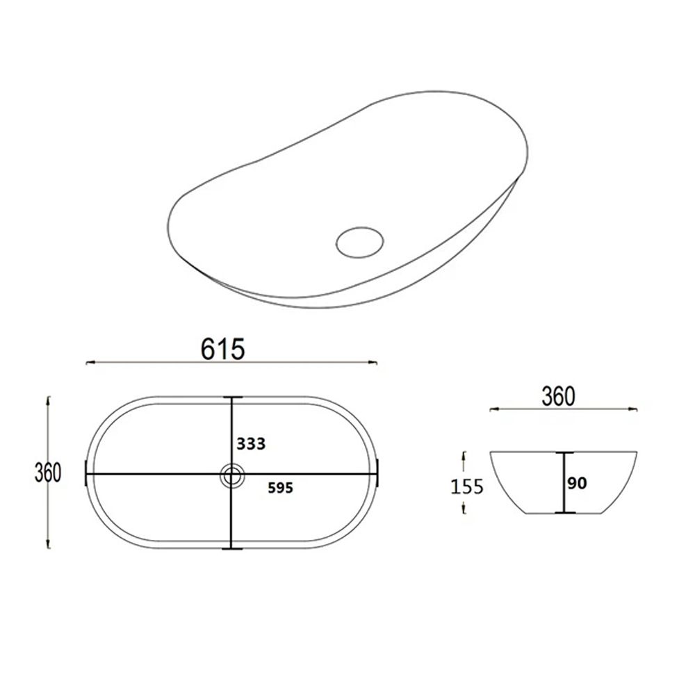 Раковина чаша Velvex 7811AMW, белый, артикул 7811AMW