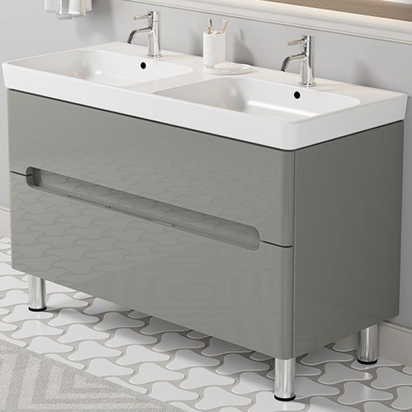 Тумба с раковиной SanVit Форма 120 kforma1202 в цвете Ral Желтый глянец Тумба с раковиной SanVit Форма 120 kforma1202 в цвете Ral Желтый глянец