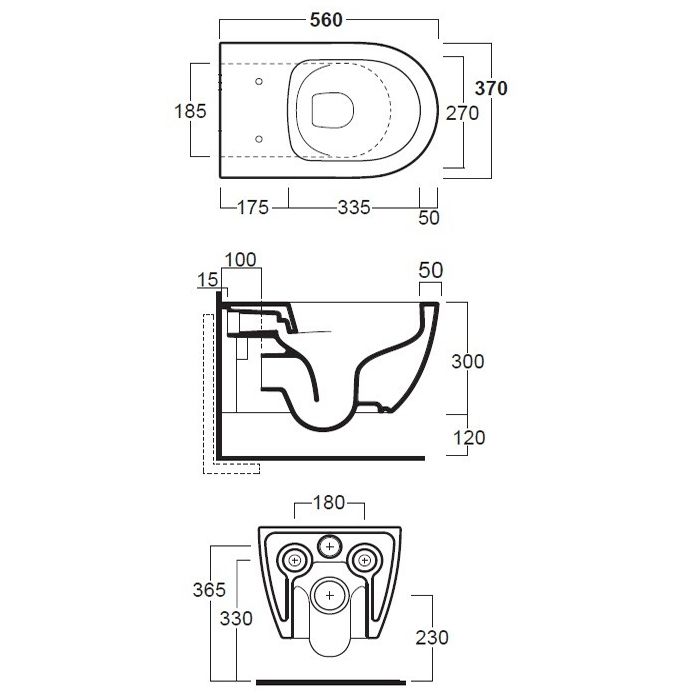 SIMAS Комплект крепежей для подвесного унитаза/биде, артикул F85