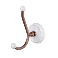 Devon DOROTHY вешалка-крючок настенный, держатель цвет: состаренная медь/белый .цена из наличия)