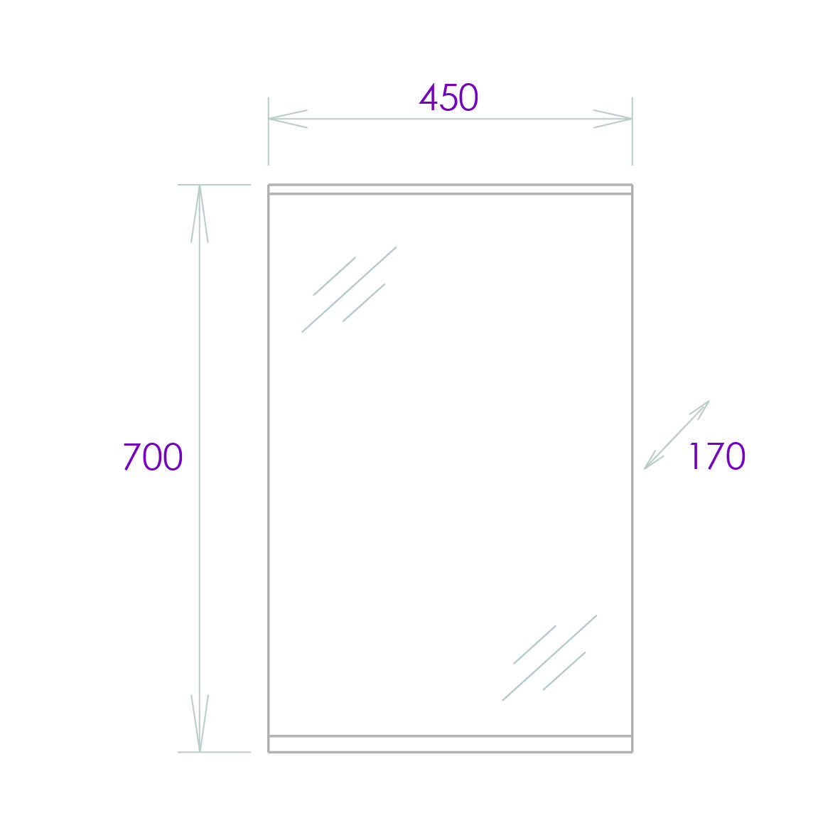 Зеркало Onika Коралл 45 белое, с подсветкой