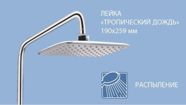 Душевая система Lemark Tropic LM7002C Хром
