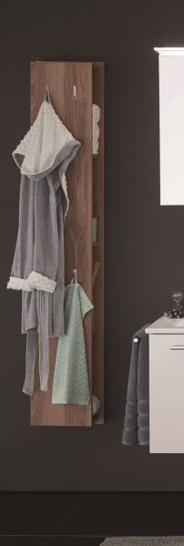 Puris, высокий шкаф (4 крючка, 4 боковые полки) 300 мм, цвет дуб чарлстон