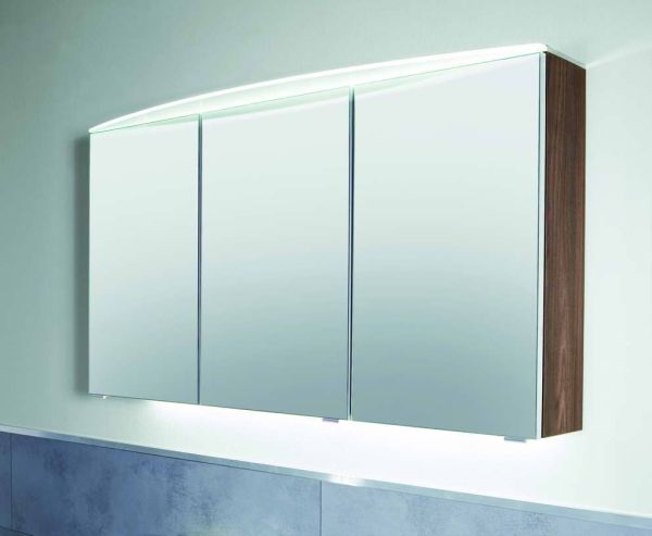 Puris Speed, зеркальный шкаф (3 двери) с LED подсветкой 1000 мм, цвет дуб чарлстон