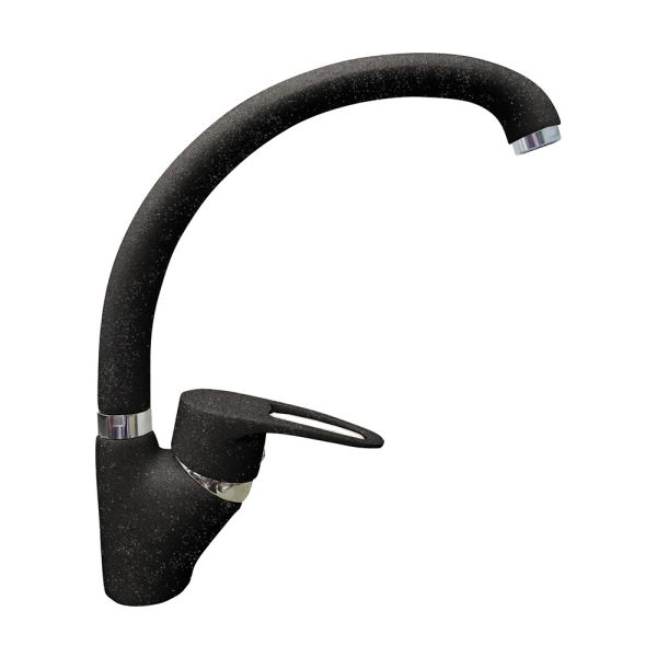 Смеситель для кухни GranFest 1024, черный