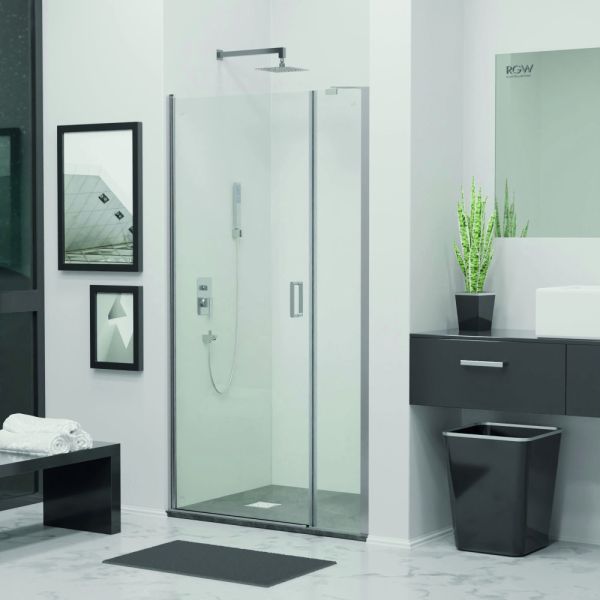 Душевая дверь RGW LE-008 (LE-003 + Z-09 + профиль A-14) (Прозрачное, 1100)