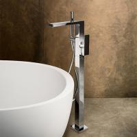 Fantini Mint Смеситель для ванны, напольный, с ручн душем, излив 250мм, с ручн.душем, (наружняя часть), цвет: хром