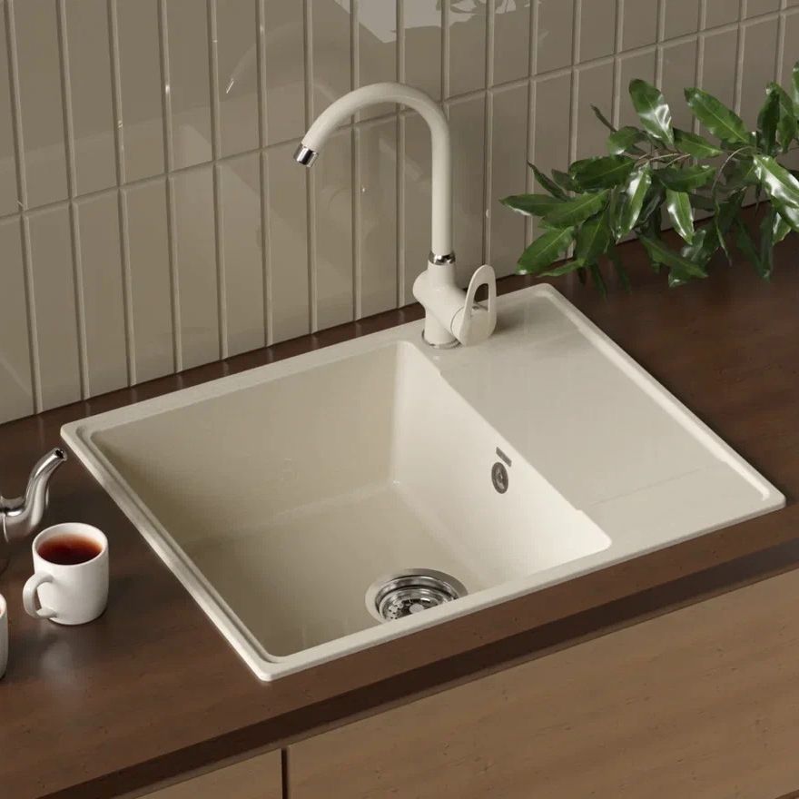 Смеситель для кухни Ulgran UQ-006-02, лен, артикул UQ-006-02