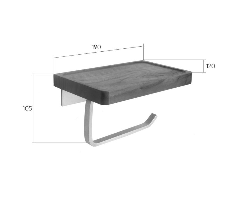 Держатель для туалетной бумаги Bronze de Luxe FOREST 10705C, матовый хром, артикул 10705C