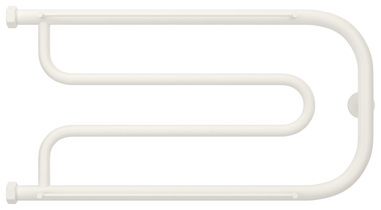 Полотенцесушитель водяной "Гусли+" 2П 320х650 Н. Г. 1" (Матовый Белый)