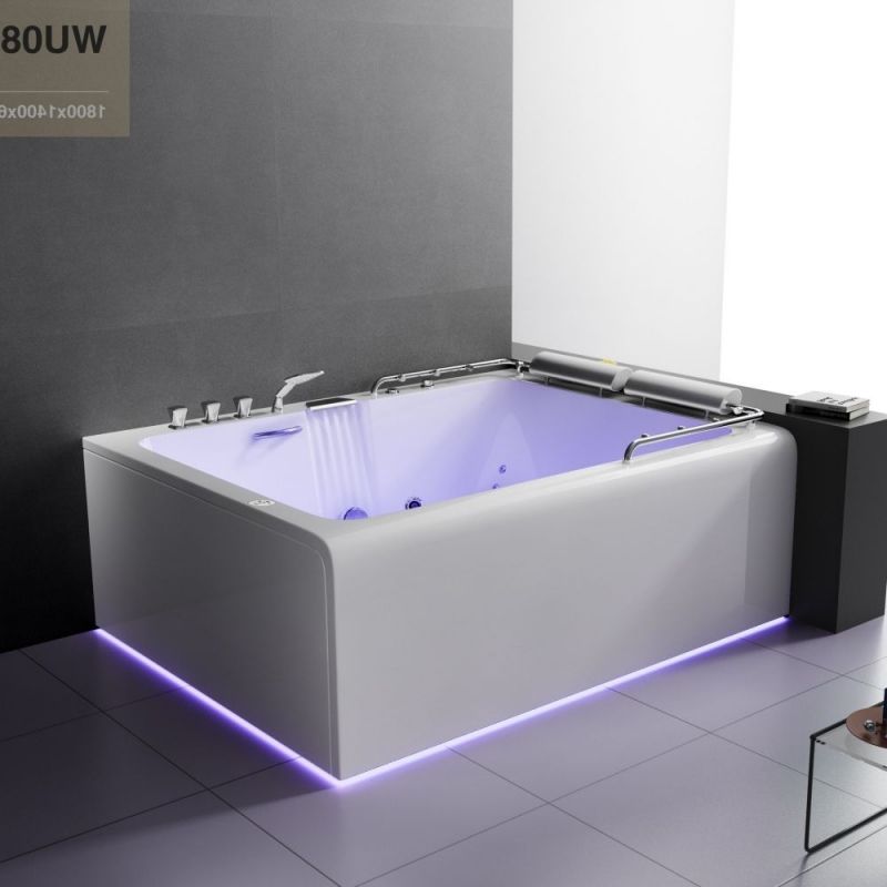 Акриловая ванна SSWW WU0822 180х140 R с гидромассажем