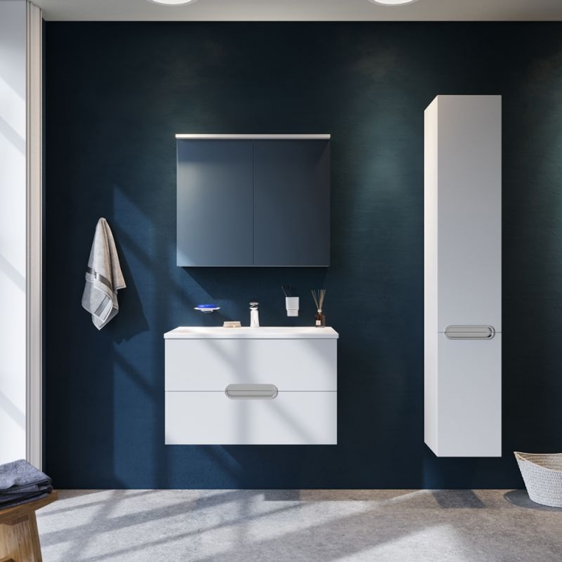 Зеркальный шкаф AM.PM Spirit 80 M70MCX0801WG с подсветкой Белый Зеркальный шкаф AM.PM Spirit 80 M70MCX0801WG с подсветкой Белый