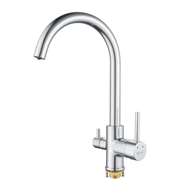 Смеситель для кухни с подключением фильтра Shevanik S128, хром