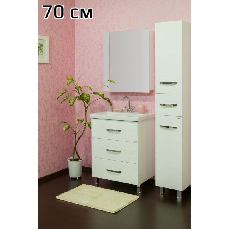 Тумба для раковины Sanflor Анкона 70 С0000002170 Белая Тумба для раковины Sanflor Анкона 70 С0000002170 Белая