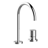 Bongio  Capsule Смеситель для умывальника с 2 отверстиями и донным клапаном clicclac. цвет хром/ручка GG