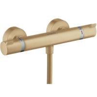 Смеситель для душа, Hansgrohe, Ecostat Comfort, тип открывания воды-вентильный, тип регулирования воды-термостатический картридж, монтаж-вертикальный (настенный), отверстия для монтажа-2, цвет-бронза шлифованная Смеситель для душа, Hansgrohe, Ecostat Comfort, тип открывания воды-вентильный, тип регулирования воды-термостатический картридж, монтаж-вертикальный (настенный), отверстия для монтажа-2, цвет-бронза шлифованная