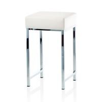 Decor Walther DW 64 Табурет 30x30x52cм, цвет: хром / белый Decor Walther DW 64 Табурет 30x30x52cм, цвет: хром / белый