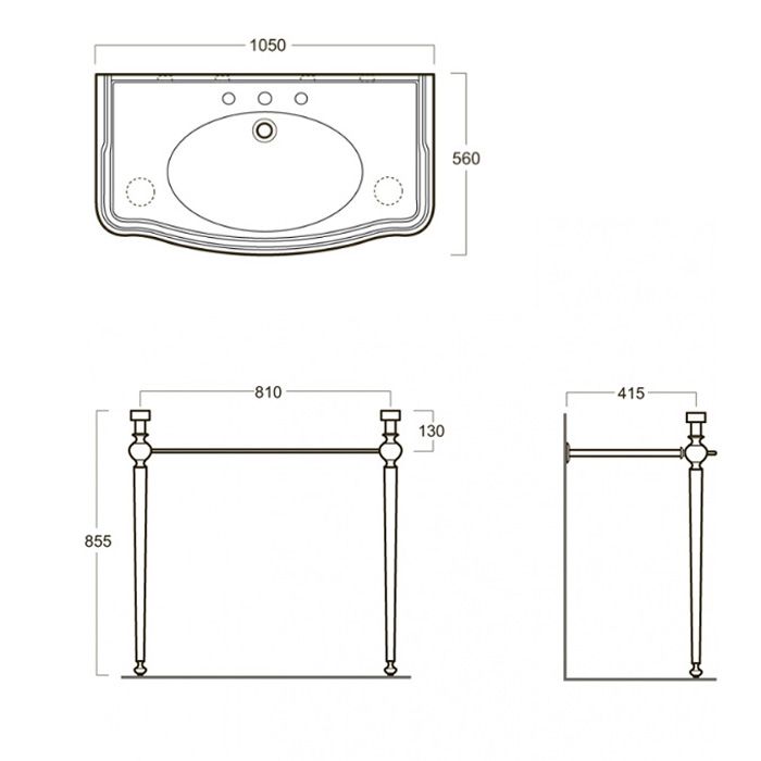 SIMAS Arcade Структура для консоли AR874, цвет хром, артикул ARCG2cr