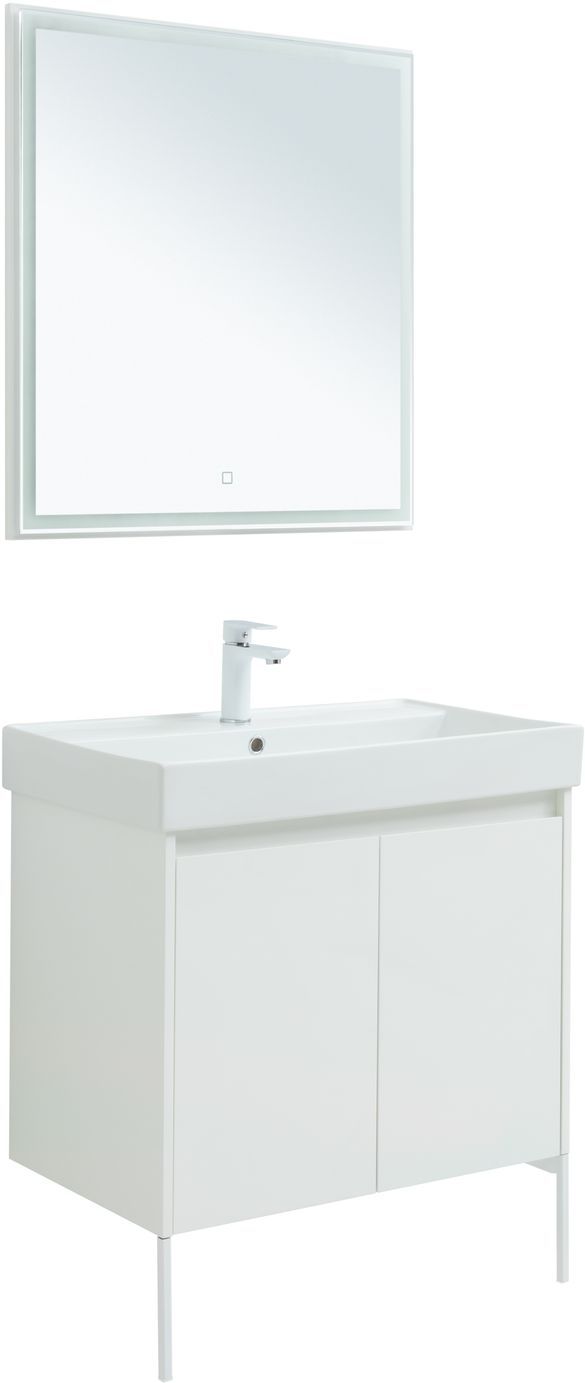 Мебель для ванной Aquanet Nova Lite 75 белый глянец (2 дверцы) Мебель для ванной Aquanet Nova Lite 75 белый глянец (2 дверцы)