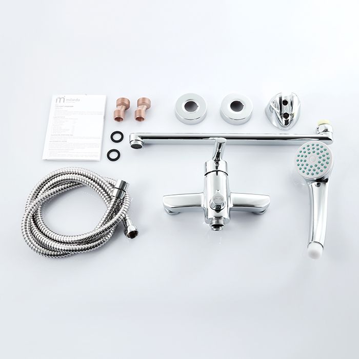 Смеситель для ванны Milardo Magellan MAGSBLCM10 универсальный хром