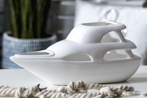 Casablanca, керамическая фигурка "Яхта", цвет белый