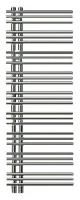 Водяной полотенцесушитель Zehnder Yucca asymmetric YA-130-040 Белый Водяной полотенцесушитель Zehnder Yucca asymmetric YA-130-040 Белый