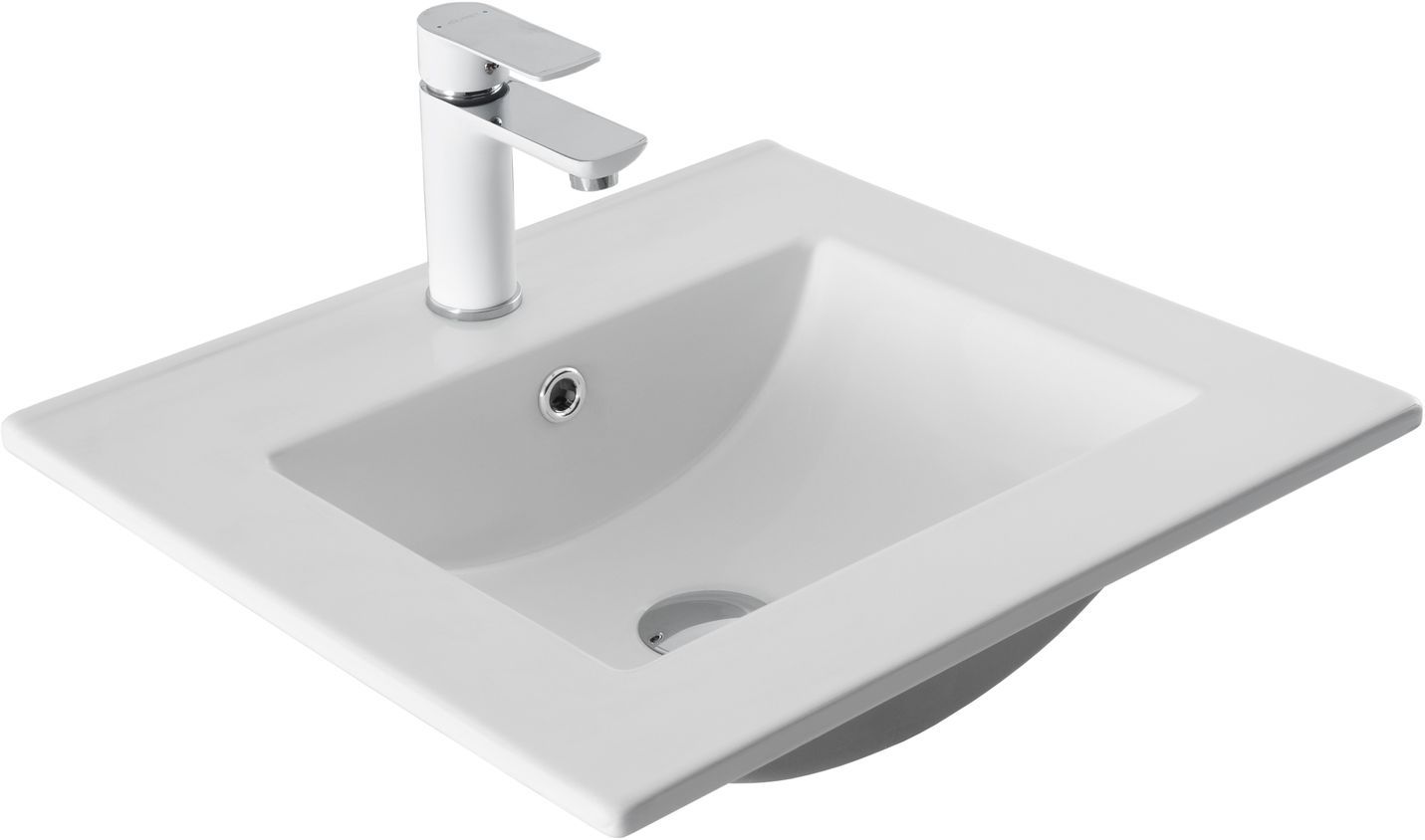 Раковина Aquanet Flat 50 белая матовая Раковина Aquanet Flat 50 белая матовая