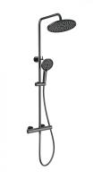Душевая система с термостатом WONZON & WOGHAND INN 1, Темный графит (WW-B3013-T1-BGG)