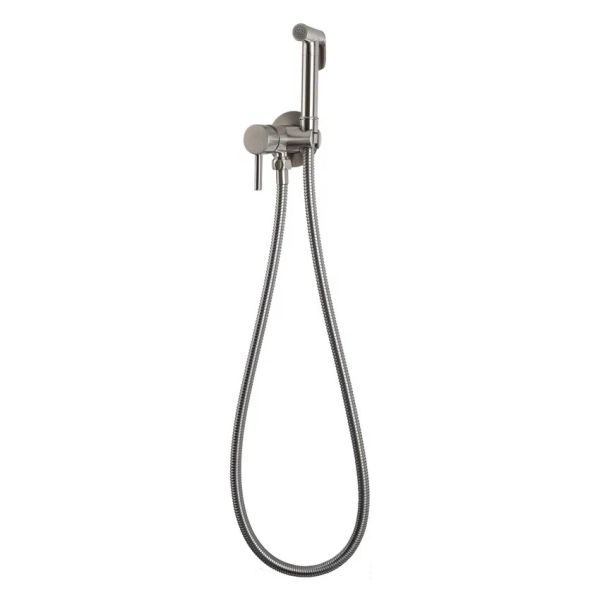 Гигиенический душ со смесителем встраиваемый FILARETE Roun FL100NK, никель