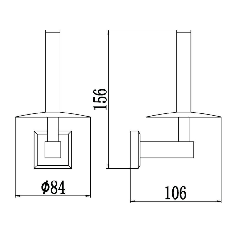 Держатель для туалетной бумаги Savol S-009552-1, хром, артикул S-009552-1