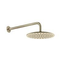 GESSI INCISO Душевая головка настенная, шарнирная на 1/2”,  Ø300мм, цвет: brushed brass pvd