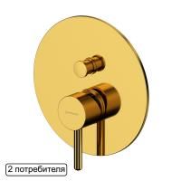 Смеситель для душа скрытого монтажа WHITECROSS Y Y1235GL (золото)